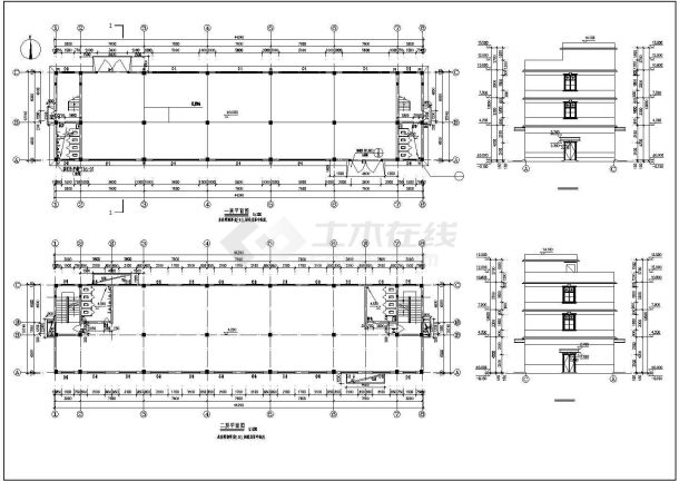 某地瑞泰车间建筑设计CAD图纸-图二