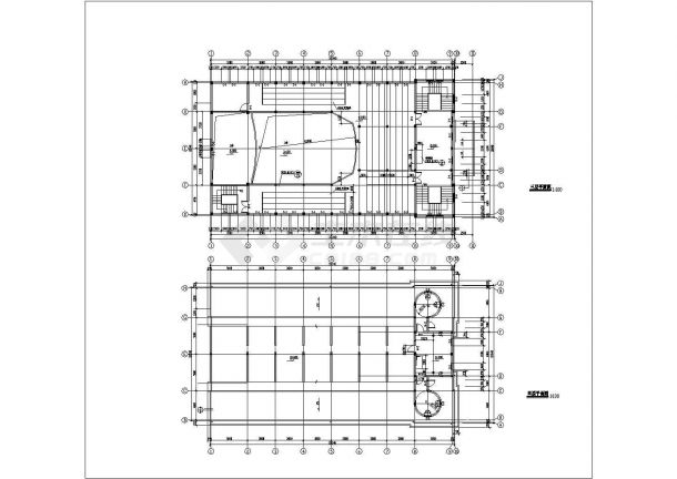 某四层框架结构教堂设计cad全套建筑施工图（标注详细）-图二