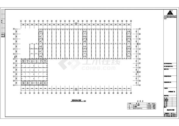 厂房设计_某标准现代公司12#厂房工程设计详细施工CAD图纸-图二