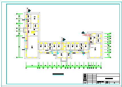 办公楼地热采暖整套cad平面施工设计图纸-图二