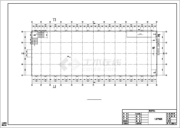 某标准现代二层全钢结构超市设计详细施工CAD图纸-图二