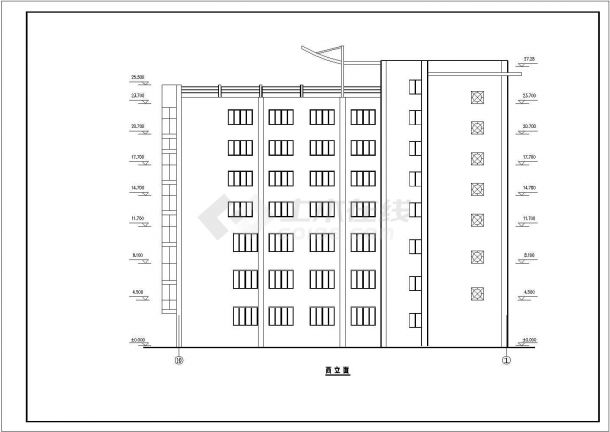 现代高层商办综合楼建筑全套设计CAD图纸设计.dwg-图二
