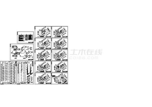 某十一层住宅楼给排水全套设计CAD图纸设计.dwg-图一