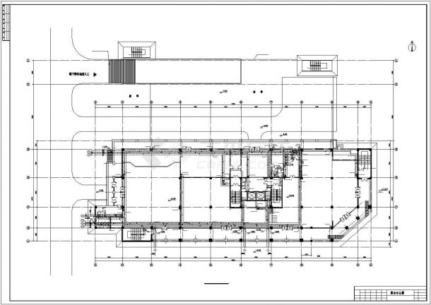 办公楼设计_某十五层综合办公楼给排水全套设计CAD图纸设计.dwg-图二