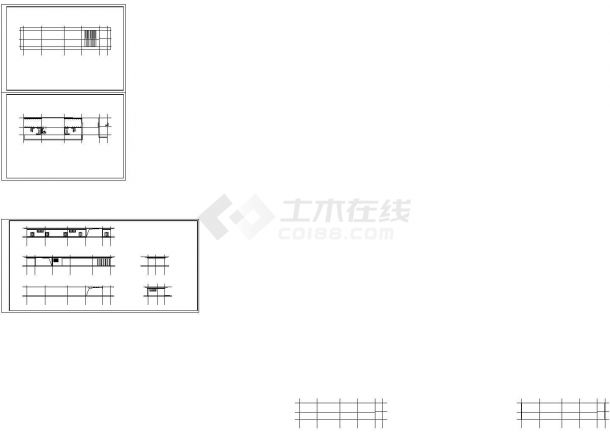 游泳池附属用房，更衣室，淋浴间，卫生间，设备管理用房施工图平立剖-图一