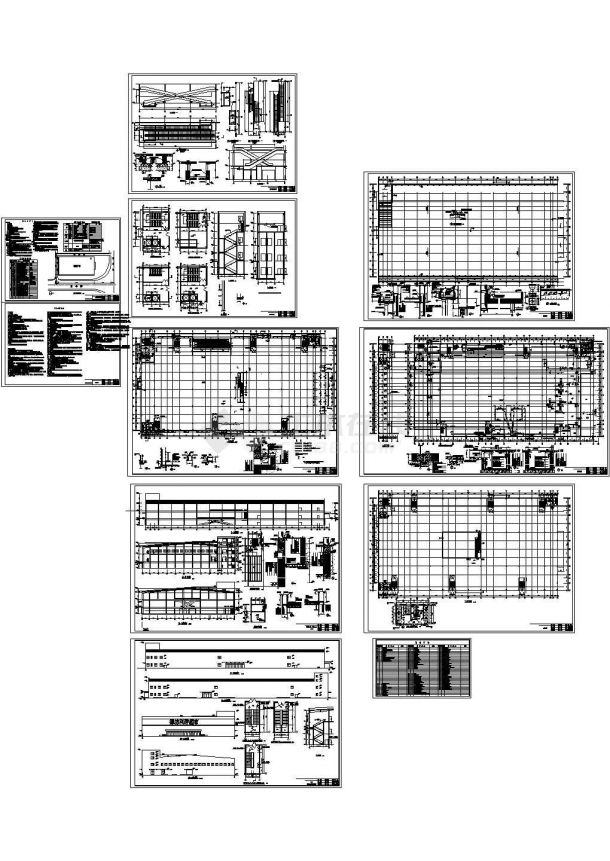 某购物广场大型钢结构超市建筑全套设计CAD图纸设计.dwg-图一