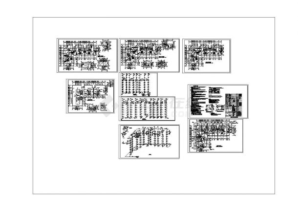 某7层住宅楼给排水全套设计CAD图纸设计.dwg-图一