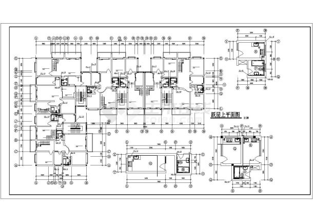 某7层住宅楼给排水全套设计CAD图纸设计.dwg-图二