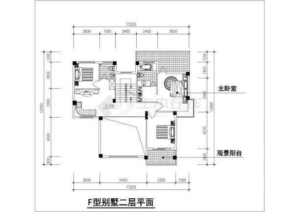 常州市某居住区290平米三层砖混结构单体别墅平立面设计CAD图纸-图一