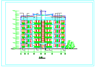 北京某商住楼公寓cad建筑设计施工图