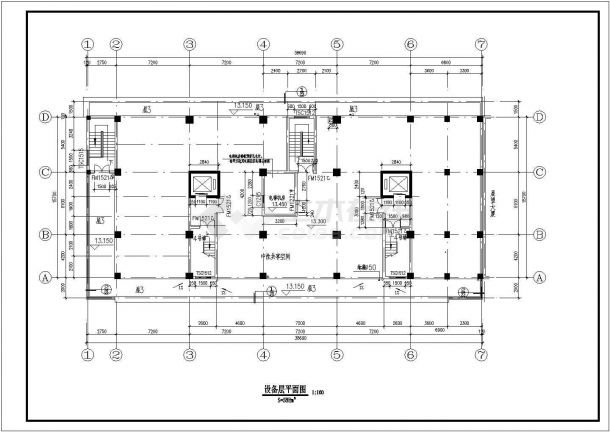 住宅设计_某地区十一层住宅施工CAD图-图一
