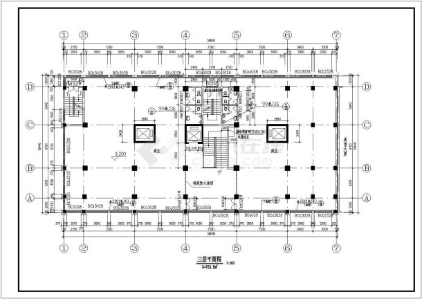 住宅设计_某地区十一层住宅施工CAD图-图二