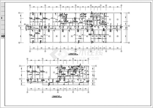 某标准现代房地产公司框架结构综合楼设计详细施工CAD图纸-图二