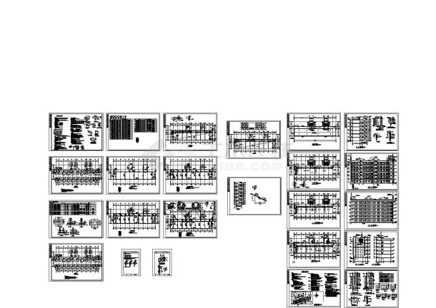 某标准现代教学楼建筑结构设计详细施工CAD图纸-图一