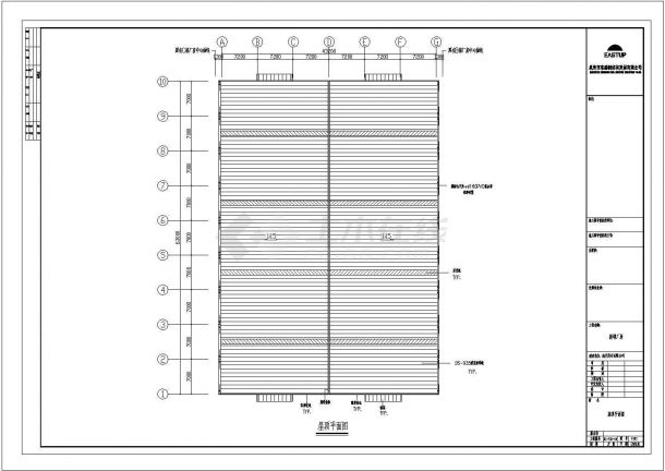 厂房设计_某标准现代岗石有限公司新增厂房设计详细施工CAD图纸-图二