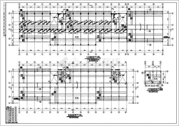 某标准现代综合楼框架结构设计详细施工CAD图纸-图二