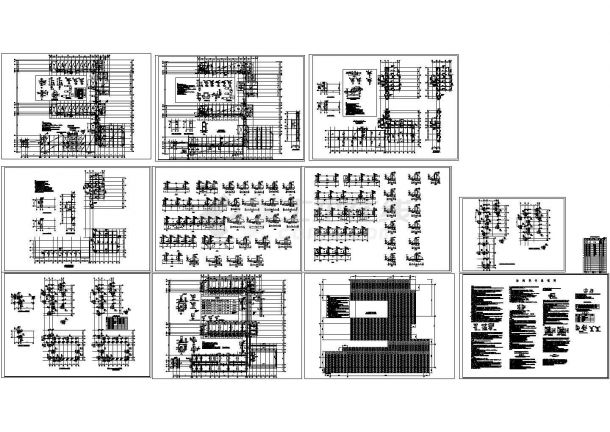 某标准现代小学大楼结构设计详细施工CAD图纸-图一