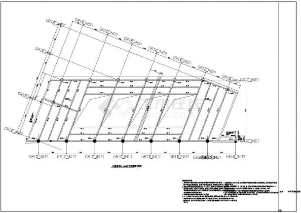 办公楼设计_某标准现代框架结构办公楼设计详细施工CAD图纸-图二