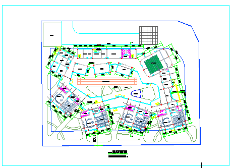 北大资源幼儿园3层教学楼建筑设计CAD施工图（含屋顶层平面图）-图二