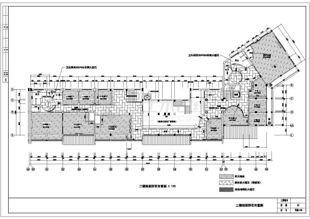 2层住宅小区会所经典中式餐厅饰全套施工设计图纸-图一