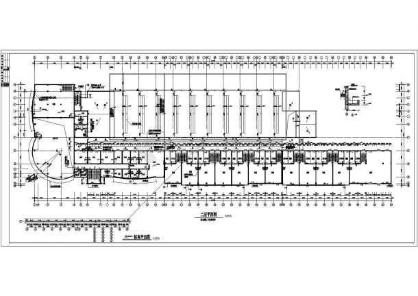 高新开发区某四层长途汽车客运站全套施工设计cad图纸-图二