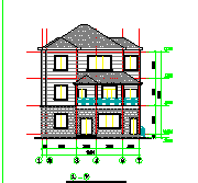 某农村住宅楼方案cad设计图纸_图1
