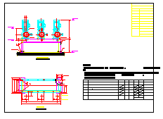水处理工艺中加药装置（计量箱、泵）的安装图纸