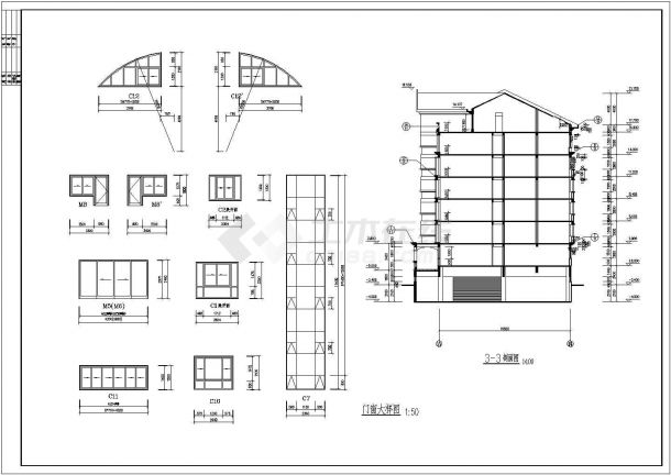 住宅设计_某地区花园小区建筑平面CAD图-图一