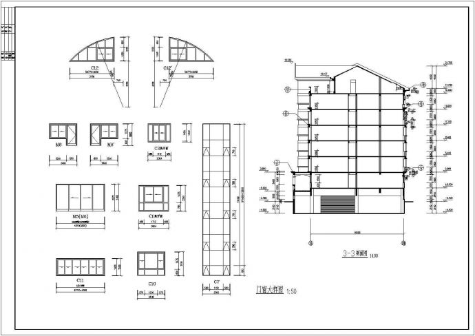 住宅设计_某地区花园小区建筑平面CAD图_图1