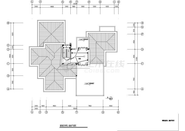 某小区2层别墅电气CAD参考图-图二