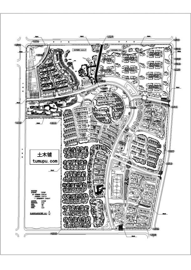 73平方米上海嘉业阳光住宅小区规划设计cad图(含总平面图)-图一