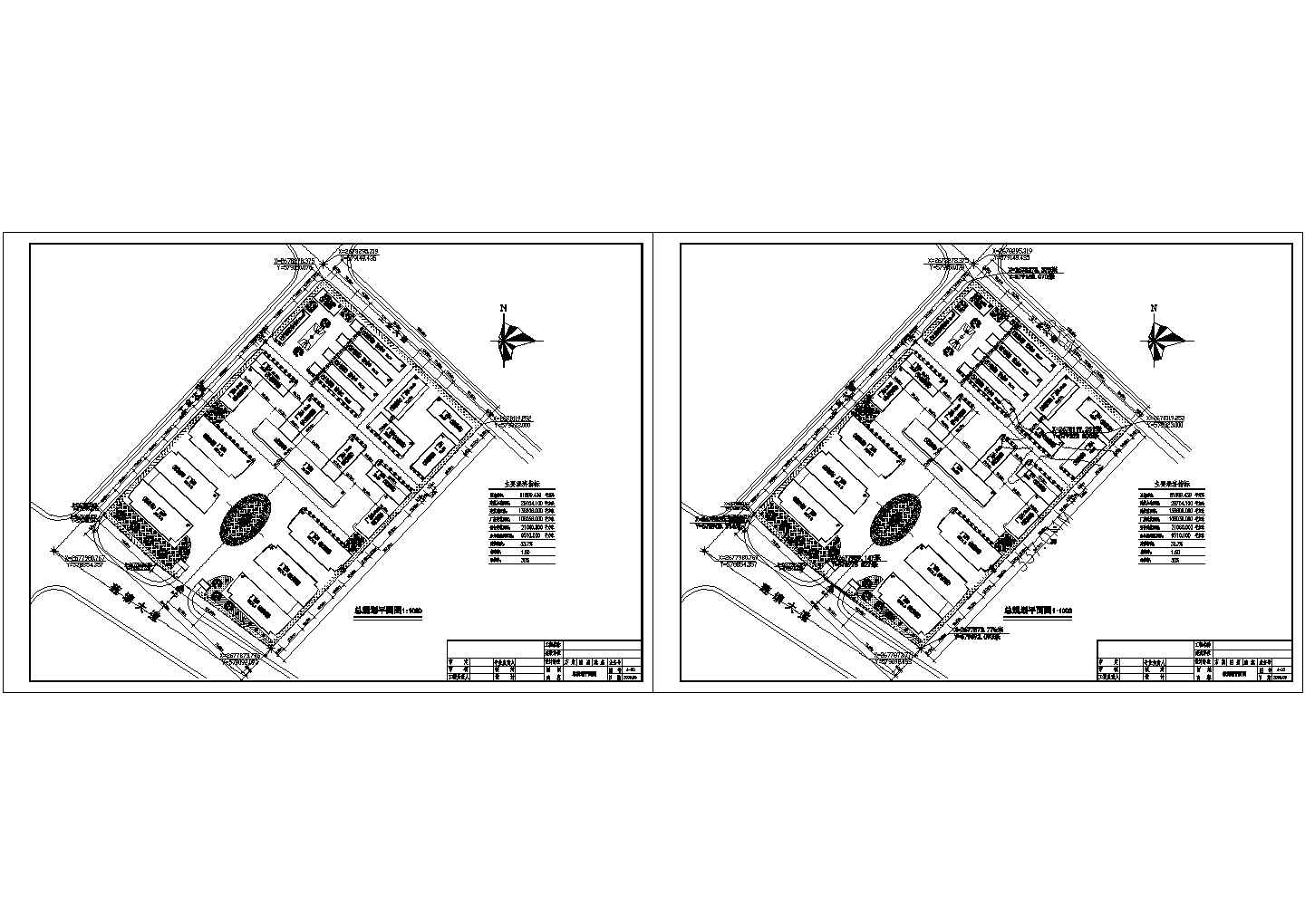 厂房设计_8万平方米某厂房用地规划设计cad图(含总平面图)