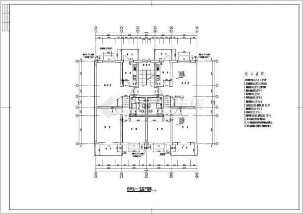 住宅设计_某地区带地下车库高层住宅设计CAD图-图一