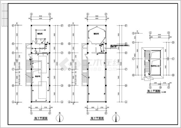 某工业操作间锅炉房电气CAD全套设计图-图二
