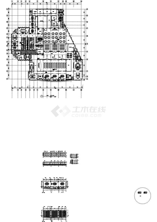 浙江五星级商务会议型酒店施工图，三层.dwg-图二