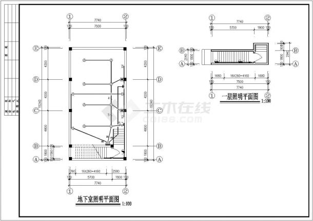 某大型社区换热站电气CAD大样全套完整施工图-图一