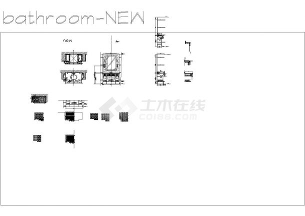 北京高档品牌酒店标准客房区施工图-LX-1K.dwg-图二