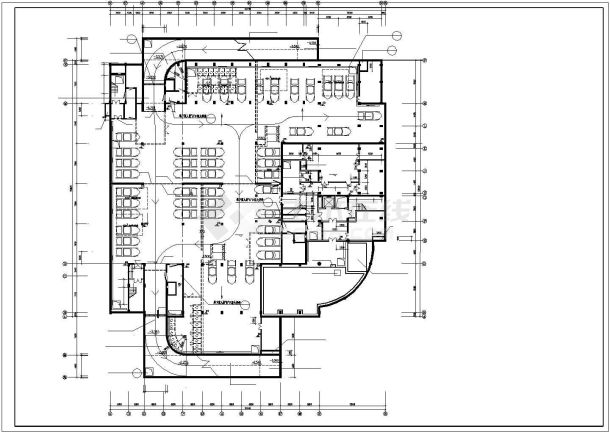 某大学高层教学综合楼建筑施工CAD图-图一