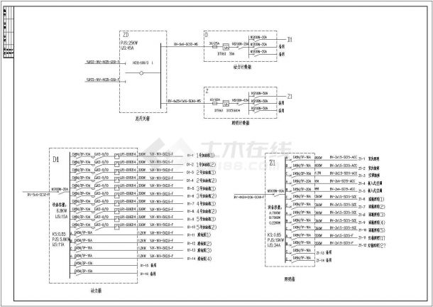 某大型油站电力CAD大样系统设计图-图二