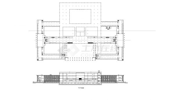北京国家博物馆CAD全套施工方案图-图一