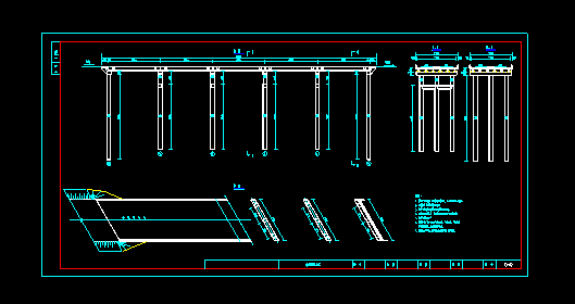 多跨连续梁桥全套图纸（总体布置图、构件配筋图等）_图1