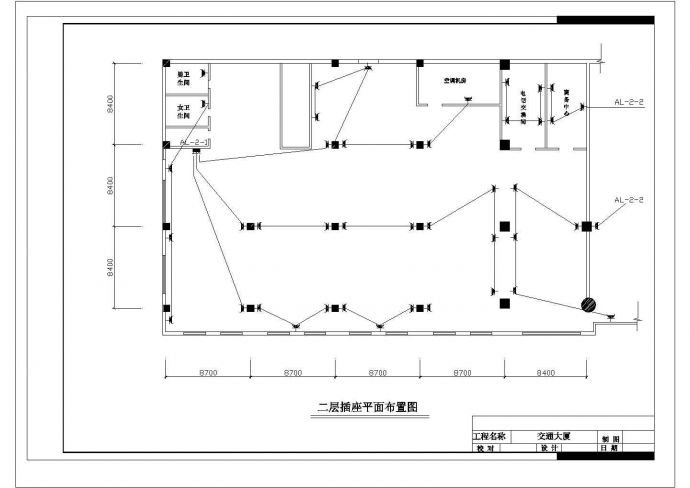 某交通大厦消防改造CAD设计详细平面图纸_图1