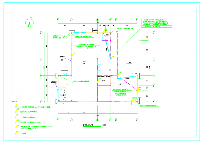 展示厅、服务用房、公墓配建工程电气设计施工图_图1