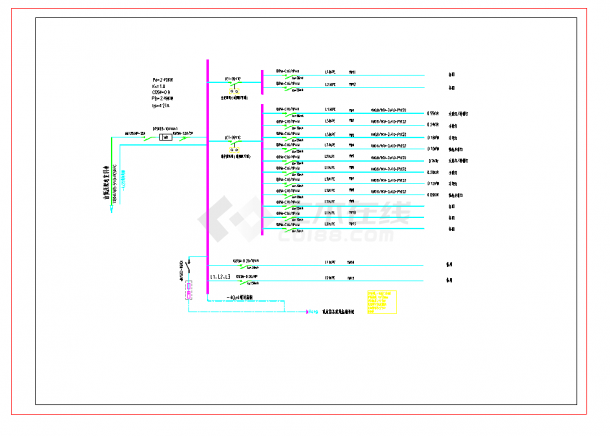 山羊港转角公园灯具亮化设计CAD施工图-图二