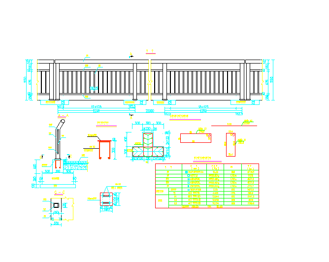 道路分隔栏设计CAD图纸_图1