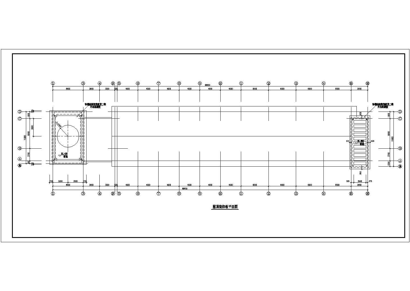 某地教学楼建筑施工设计CAD图纸