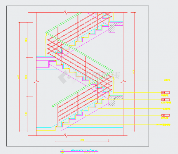 不锈钢栏杆CAD详图（共4张图纸）-图一