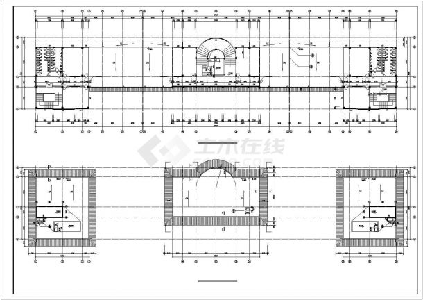 某地教学楼建筑设计方案CAD图纸-图一