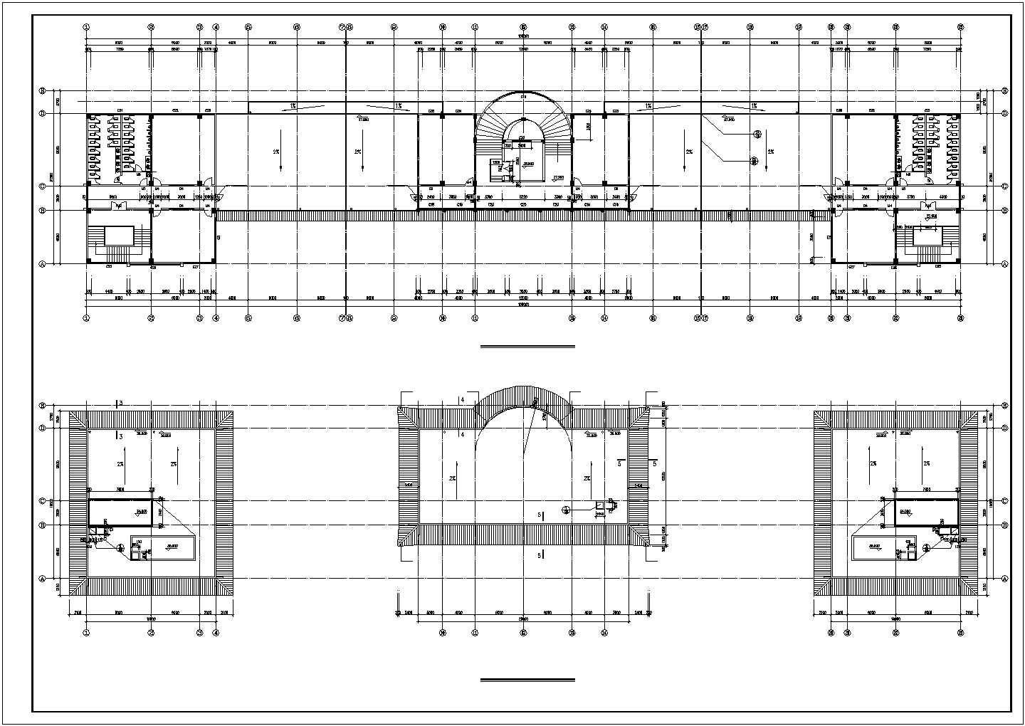 某地教学楼建筑设计方案CAD图纸