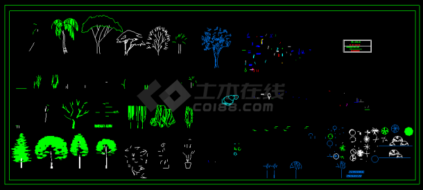 河道工程水生植物施工图-图二